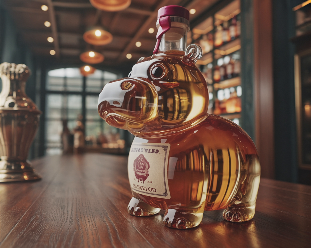 Darren | Whiskeyflaske med flodhestdesign