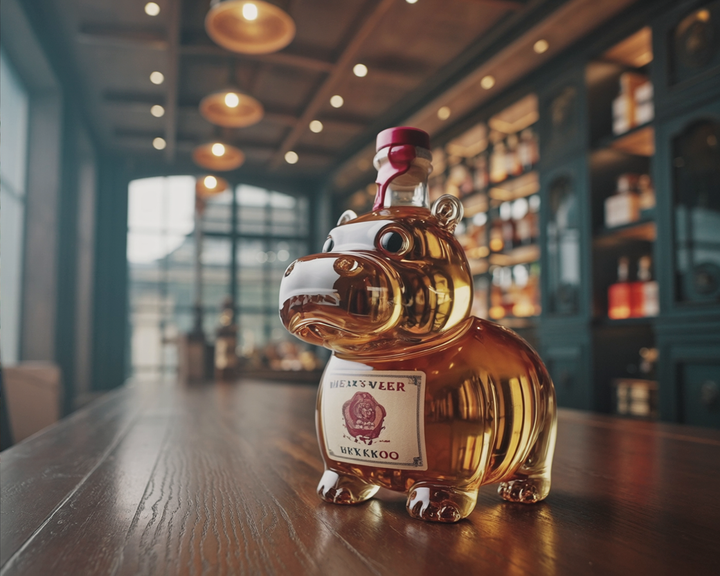 Darren | Whiskeyflaske med flodhestdesign