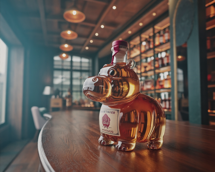 Darren | Whiskeyflaske med flodhestdesign