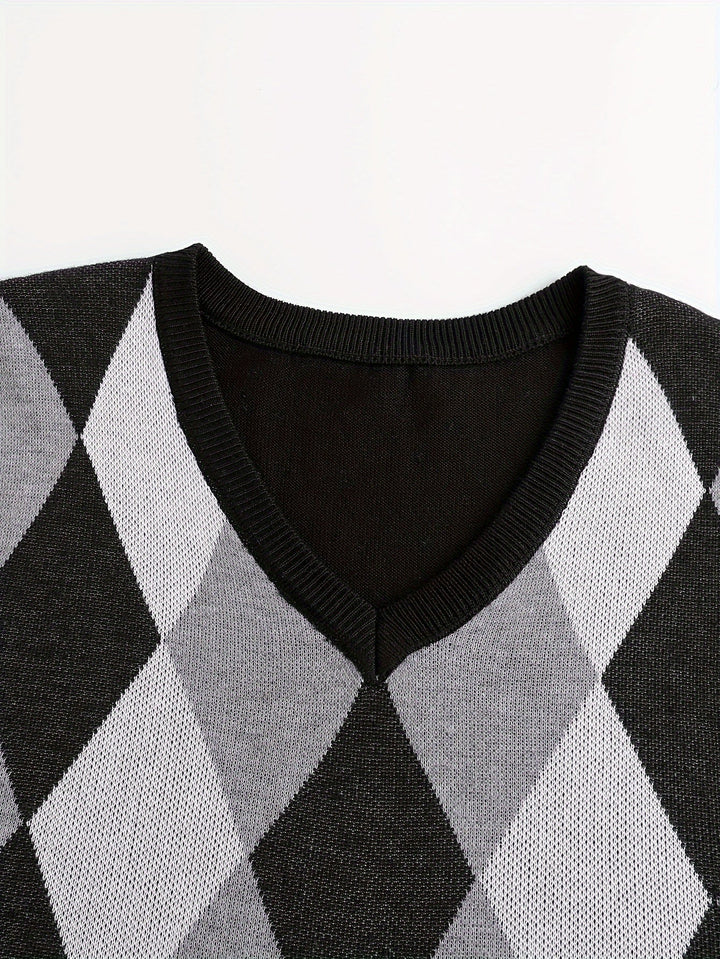 Chandler | Klassisk Argyle Genservest