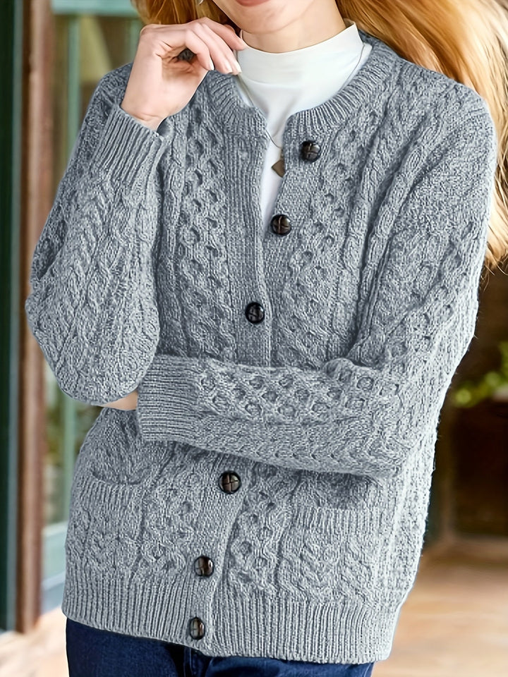 Fern | Strukturert knappet cardigan