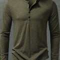 Dalton | Klassisk Henley med Knappelukking