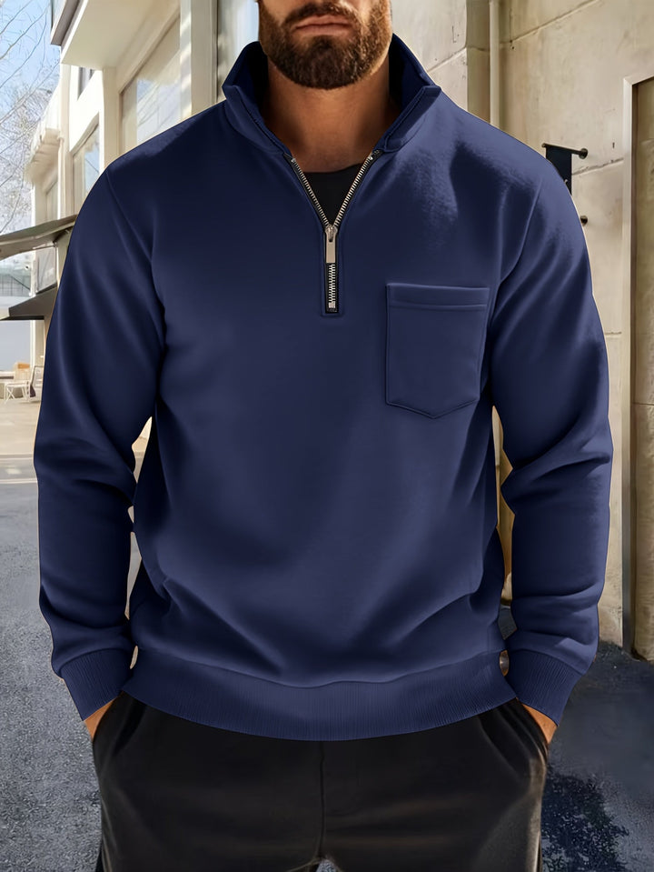 Calvin | Forfinet Half-Zip Genser
