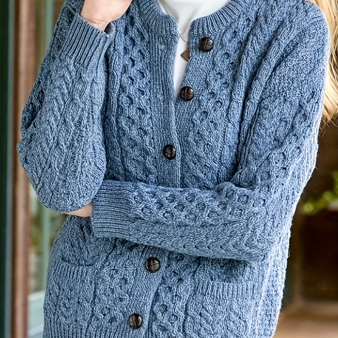 Fern | Strukturert knappet cardigan