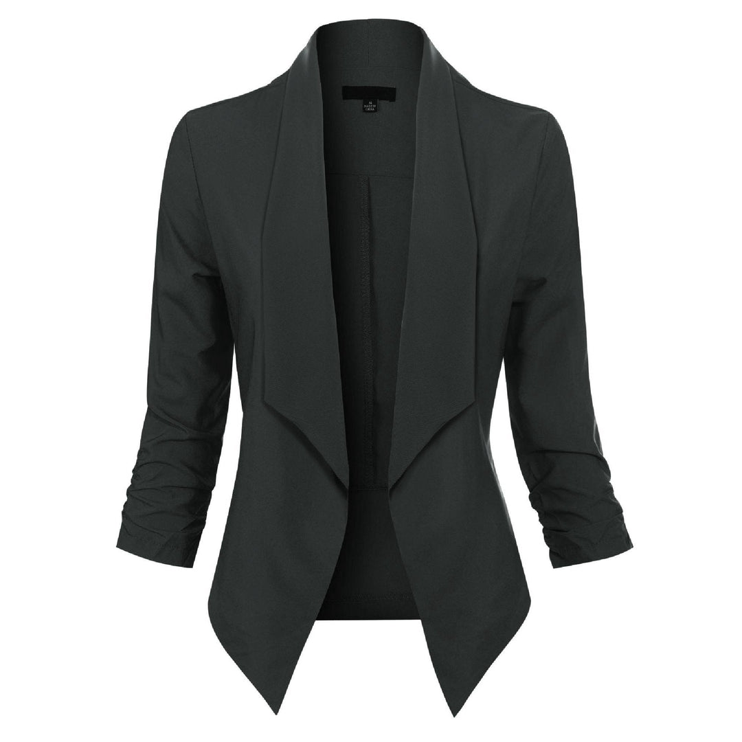 Penelope | Åpen front drapert blazer