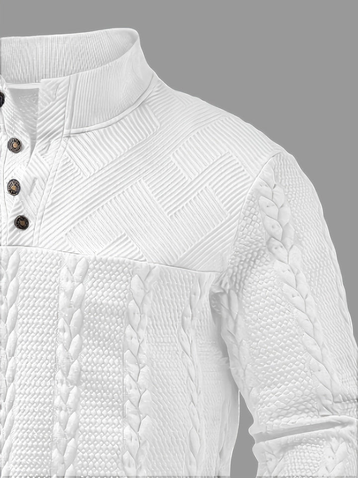 Sterling | Strukturert Pullover med Ståkrage