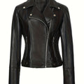 Mabel | Skulpturert Zip-Front Moto Jakke
