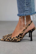 Bailey | Leopard Slingback Spikede Hæler