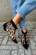 Everly | Stilige Leopardspissede Støvler