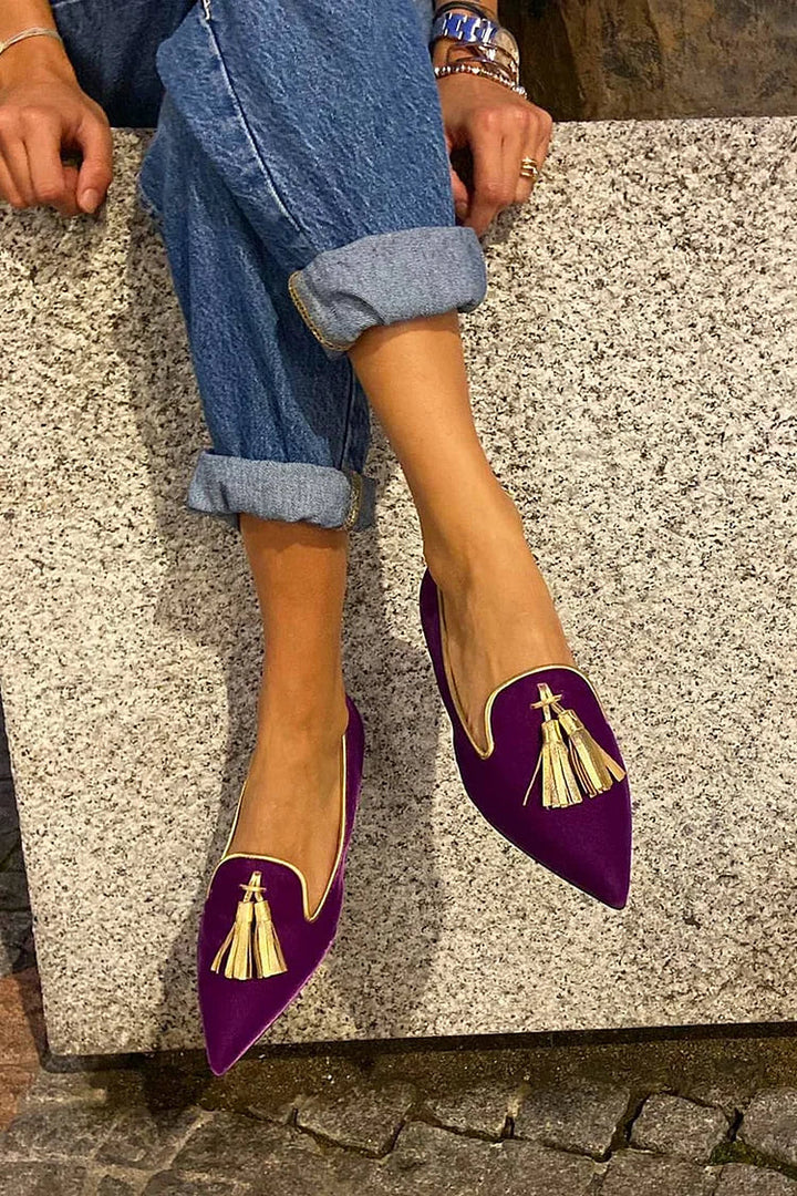 Bailey | Elegante Loafers med Frynser