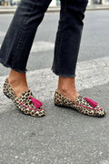Kendall | Klassiske dyreprint loafers med frynser