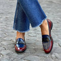 Emerson | Elegant Skinnende Flerfarget Loafer