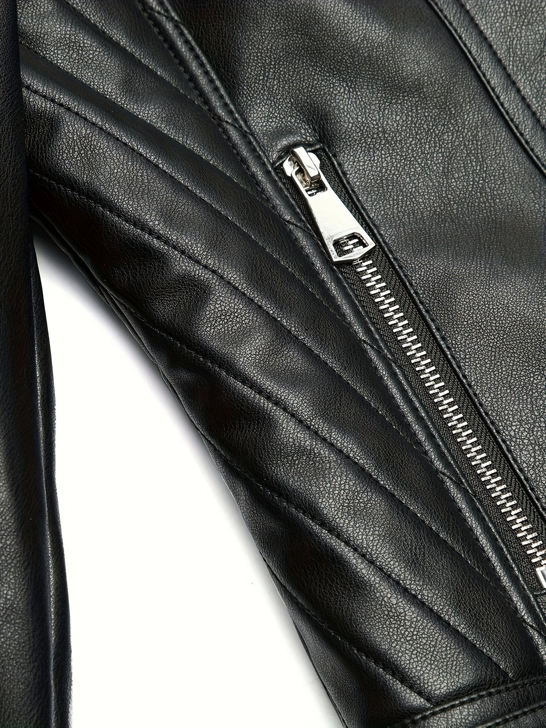 Mabel | Skulpturert Zip-Front Moto Jakke