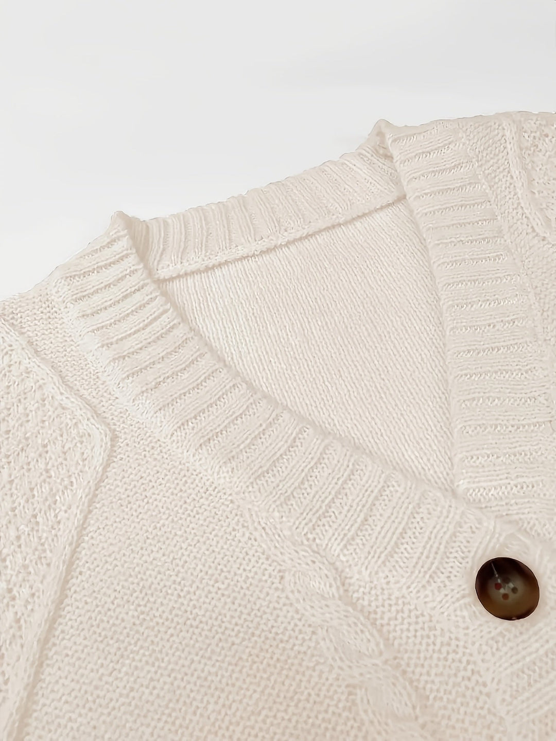 Lucinda | Koselig kabelstrikket knappet cardigan