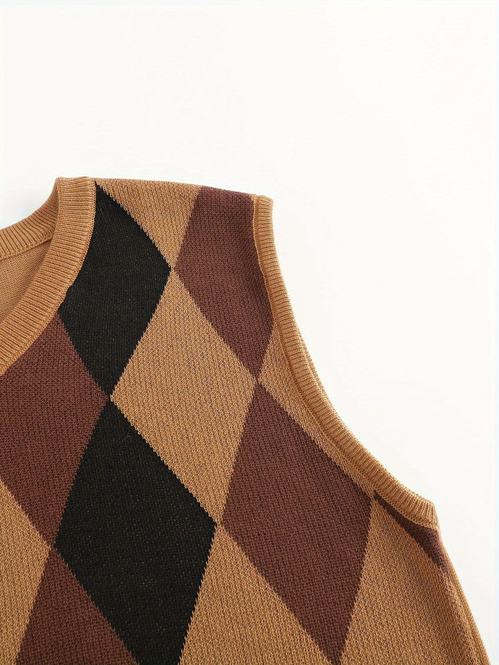 Chandler | Klassisk Argyle Genservest