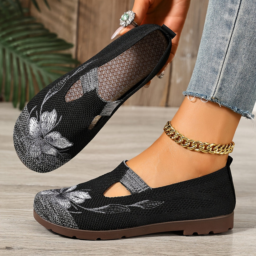 Marjorie | Broderte Slip-On Sko
