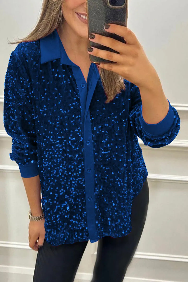 Claudine | Elegant Skjortekrage med Glans