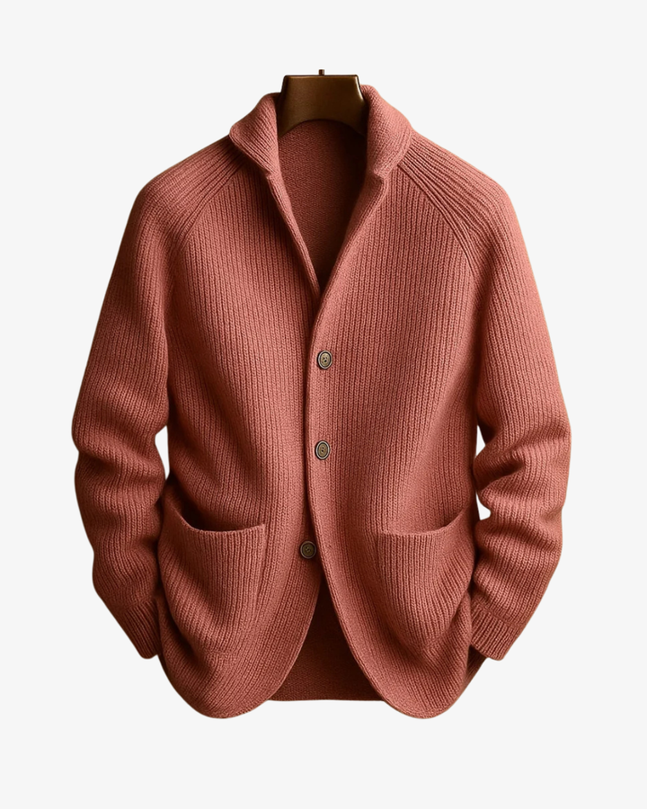Elliot | Tilpasset knappet strikket cardigan