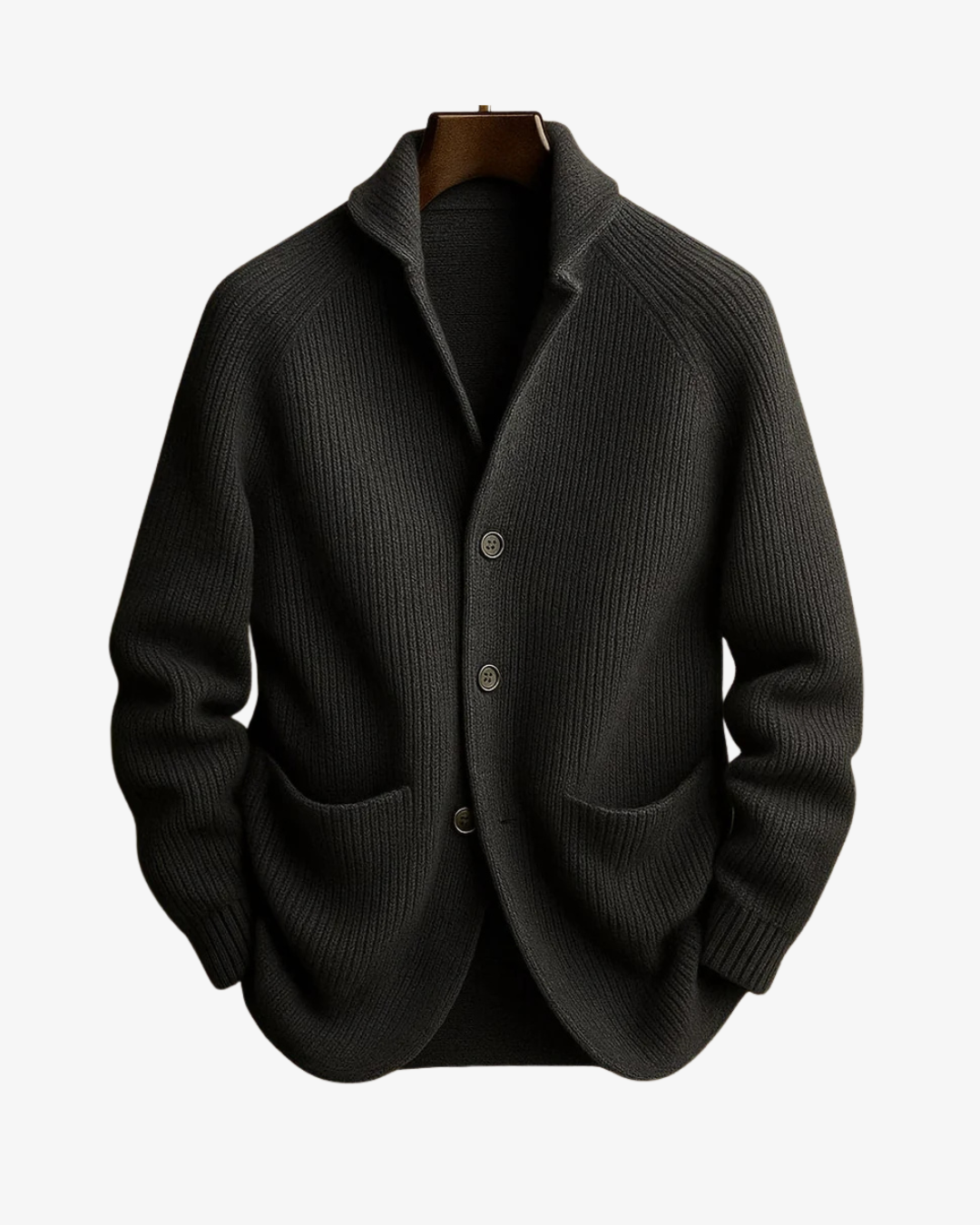 Elliot | Tilpasset knappet strikket cardigan