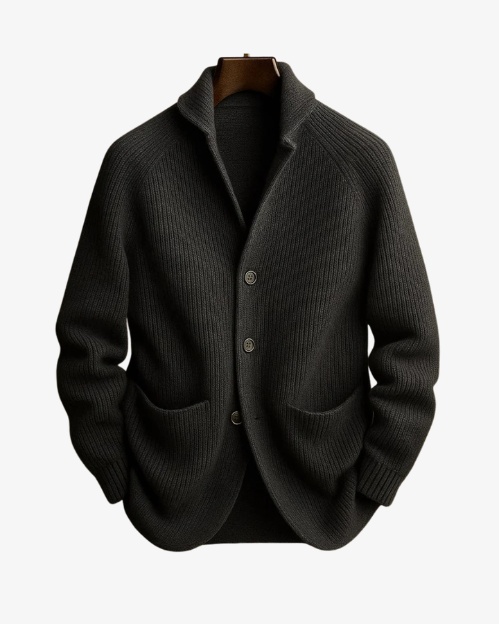 Elliot | Tilpasset knappet strikket cardigan
