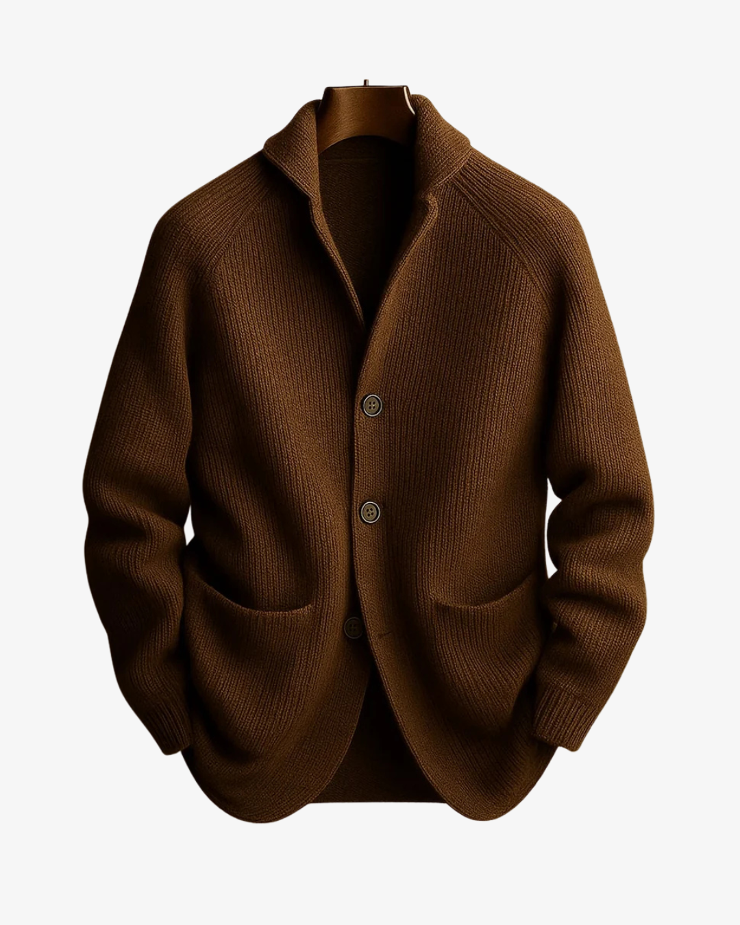 Elliot | Tilpasset knappet strikket cardigan