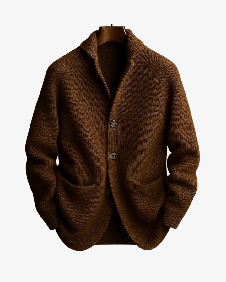 Elliot | Tilpasset knappet strikket cardigan