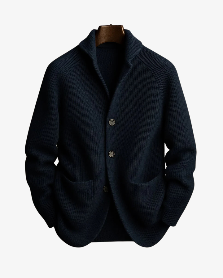 Elliot | Tilpasset knappet strikket cardigan