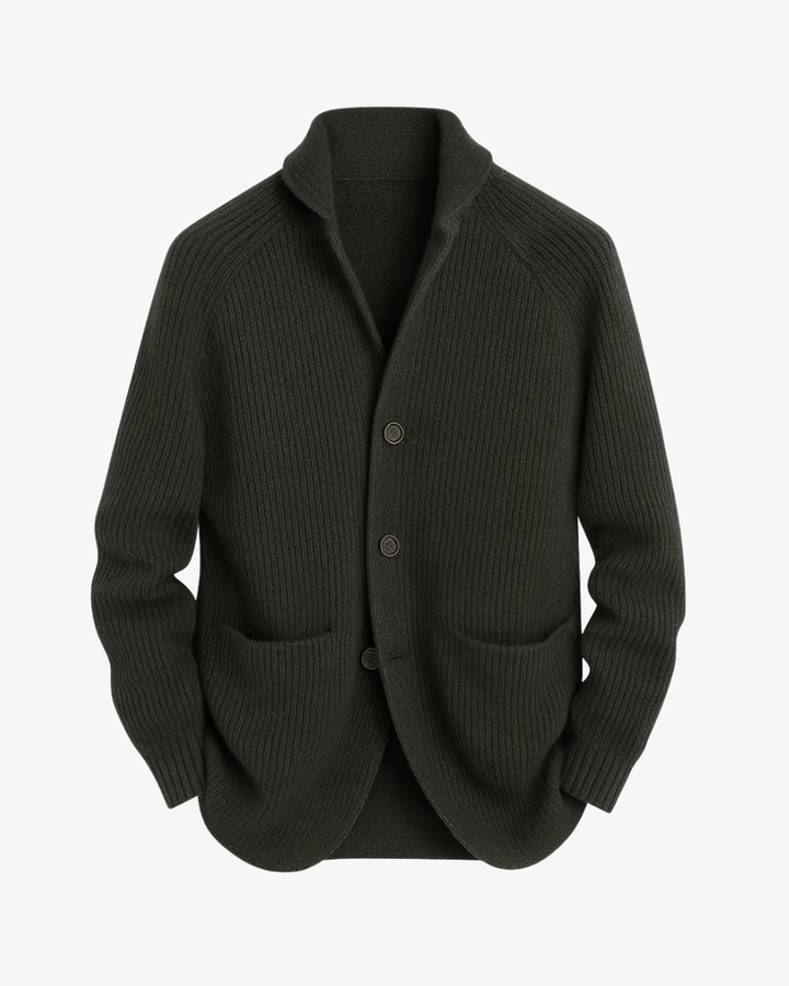 Elliot | Tilpasset knappet strikket cardigan