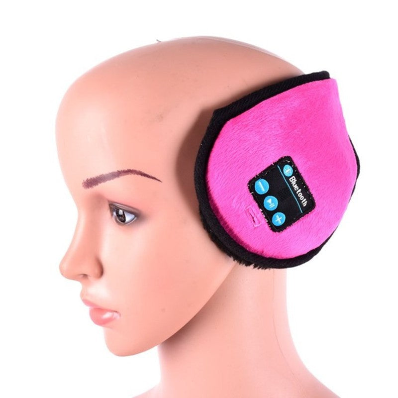Bluetooth-øreklokker i plysj i svart