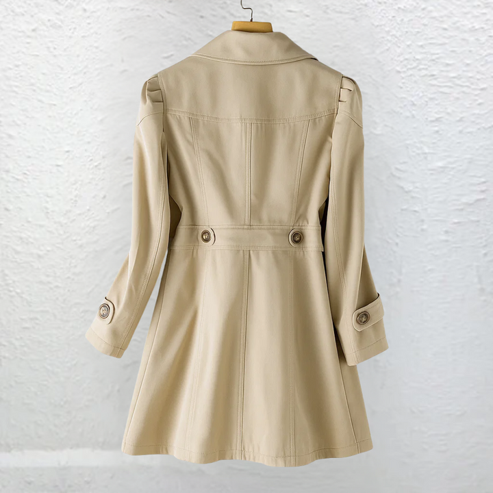 Vicki | Vintage trenchfrakk med krage