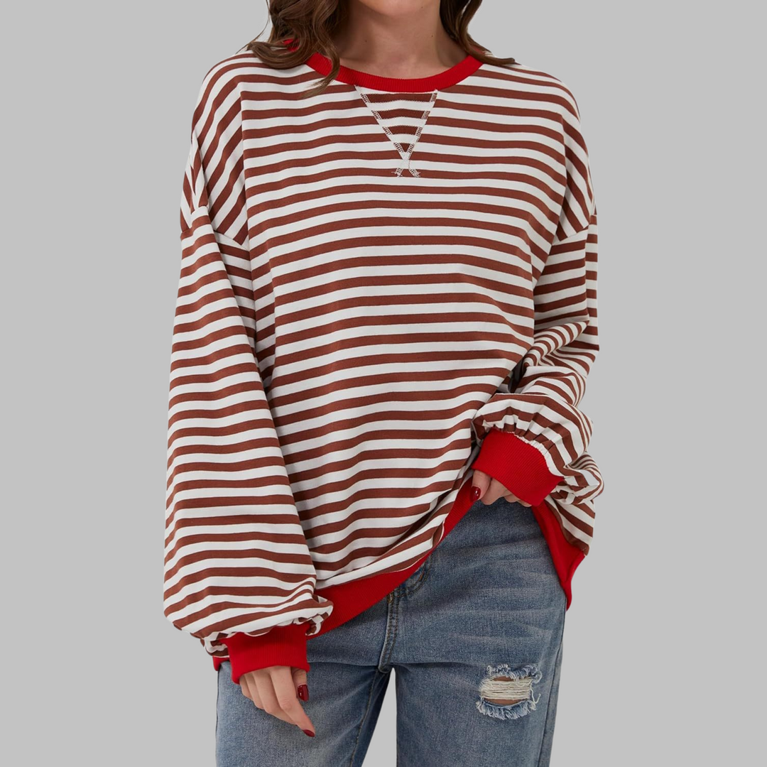 Margaret | Casual langermet stripete genser