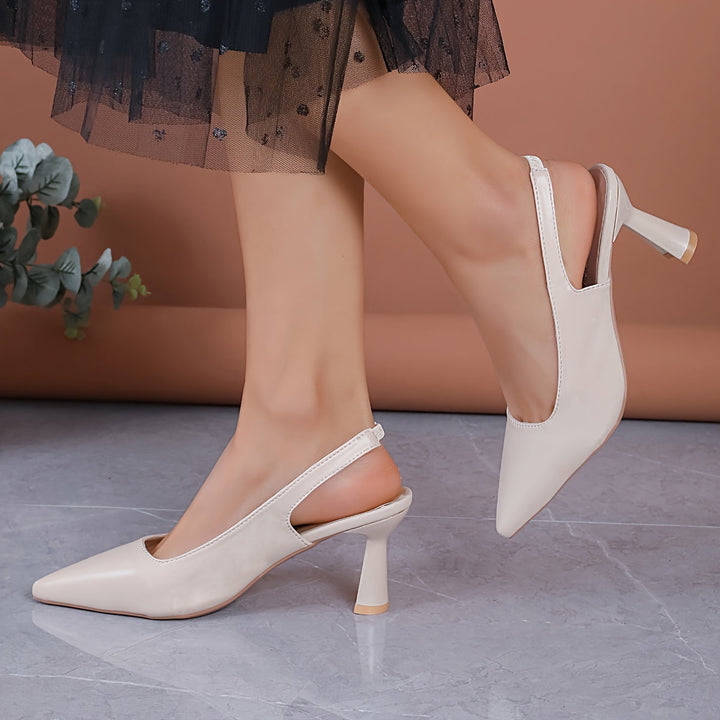 Sophia | Elegant Slingback Spisse Hæler