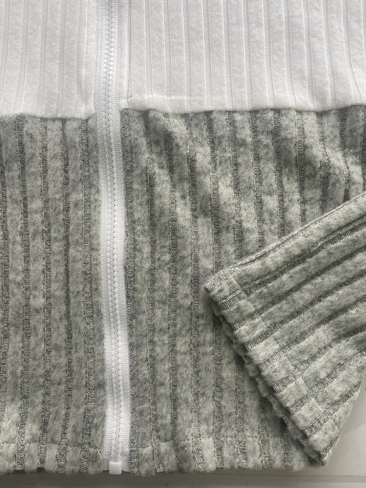 Cecilia | Strukturert Colorblock Hettegenser