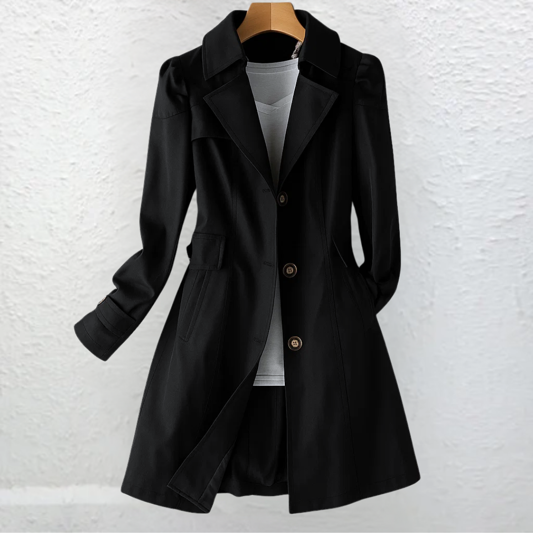 Vicki | Vintage trenchfrakk med krage