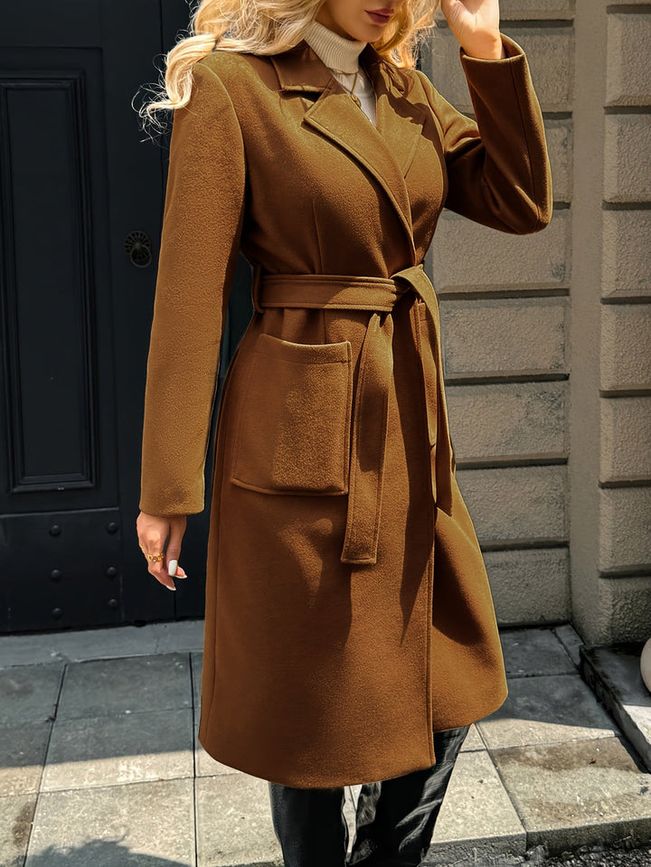 Evangeline | Skreddersydd beltejakke lang frakk