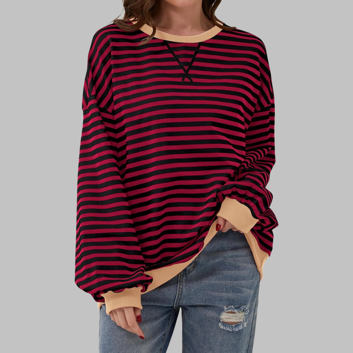 Margaret | Casual langermet stripete genser