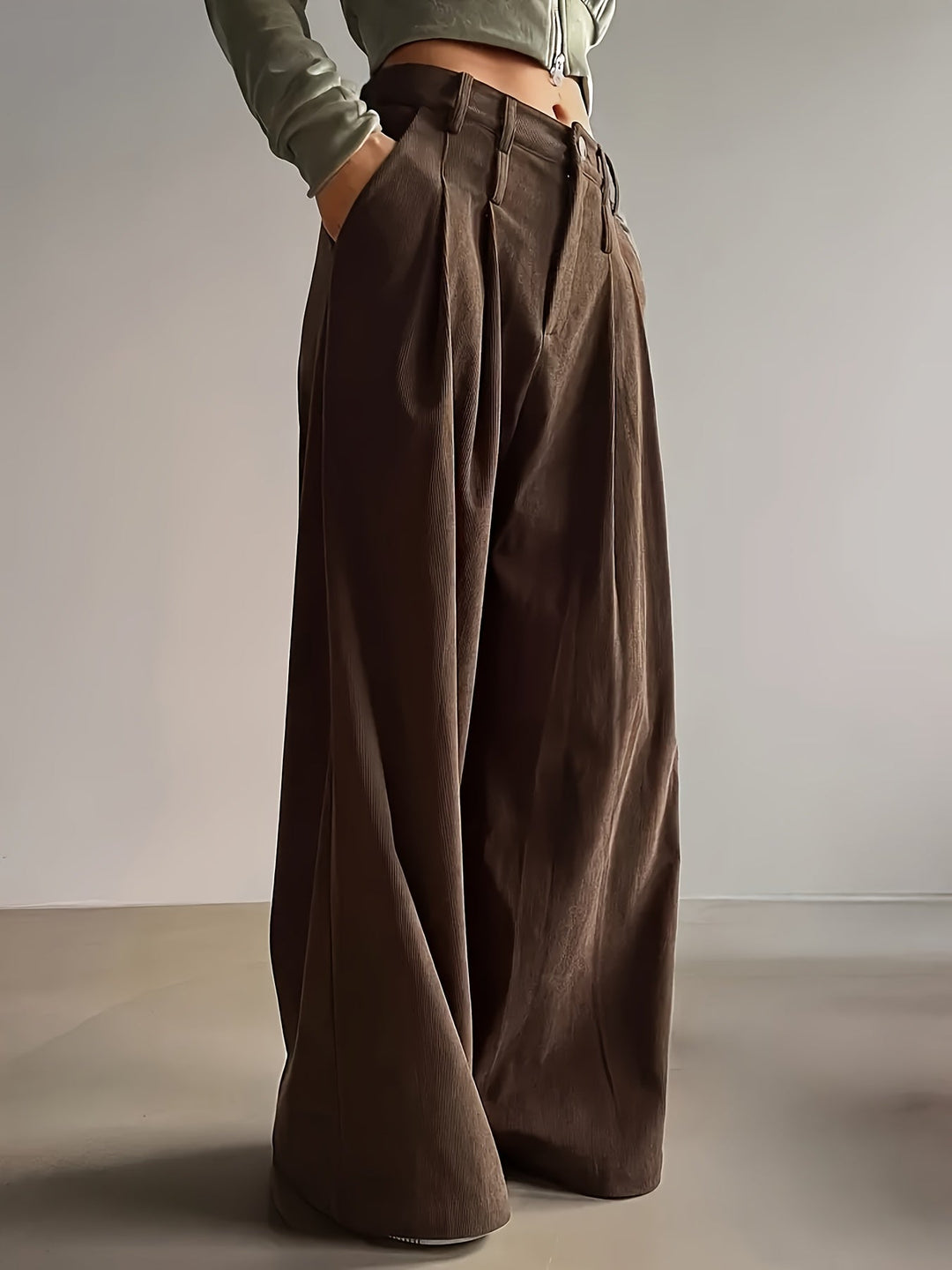 Celine | Plisserte Vide Bukser