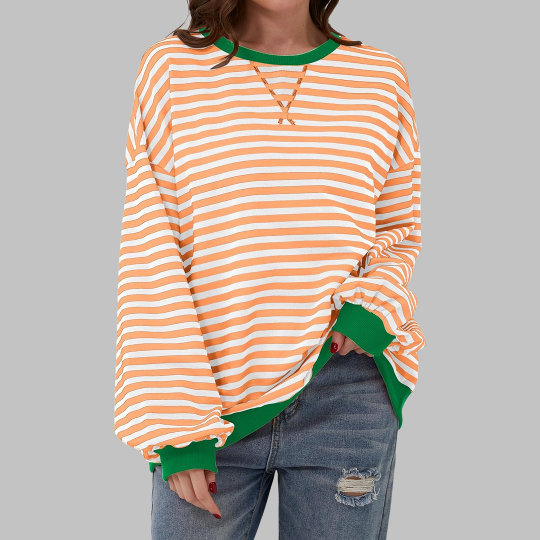 Margaret | Casual langermet stripete genser