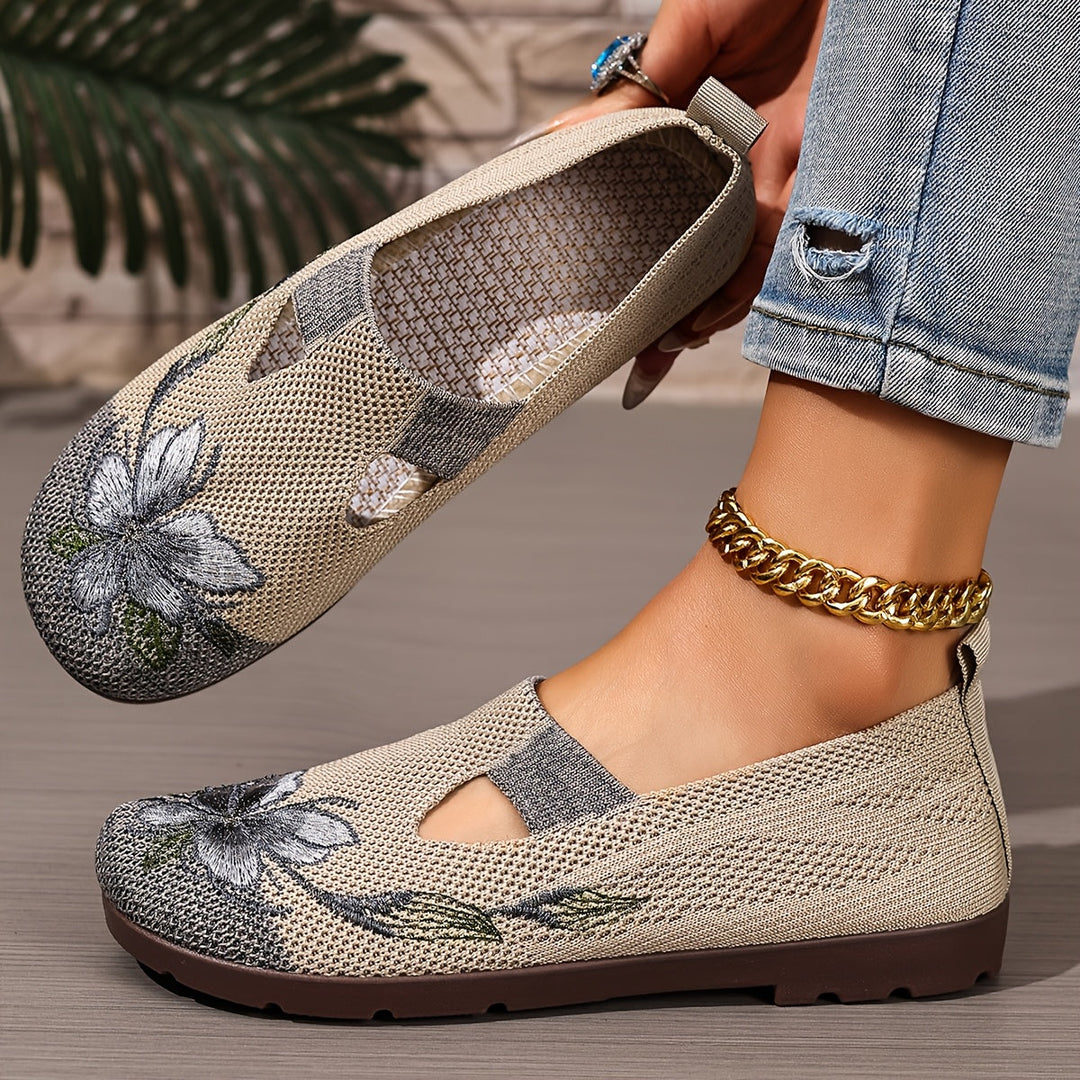 Marjorie | Broderte Slip-On Sko