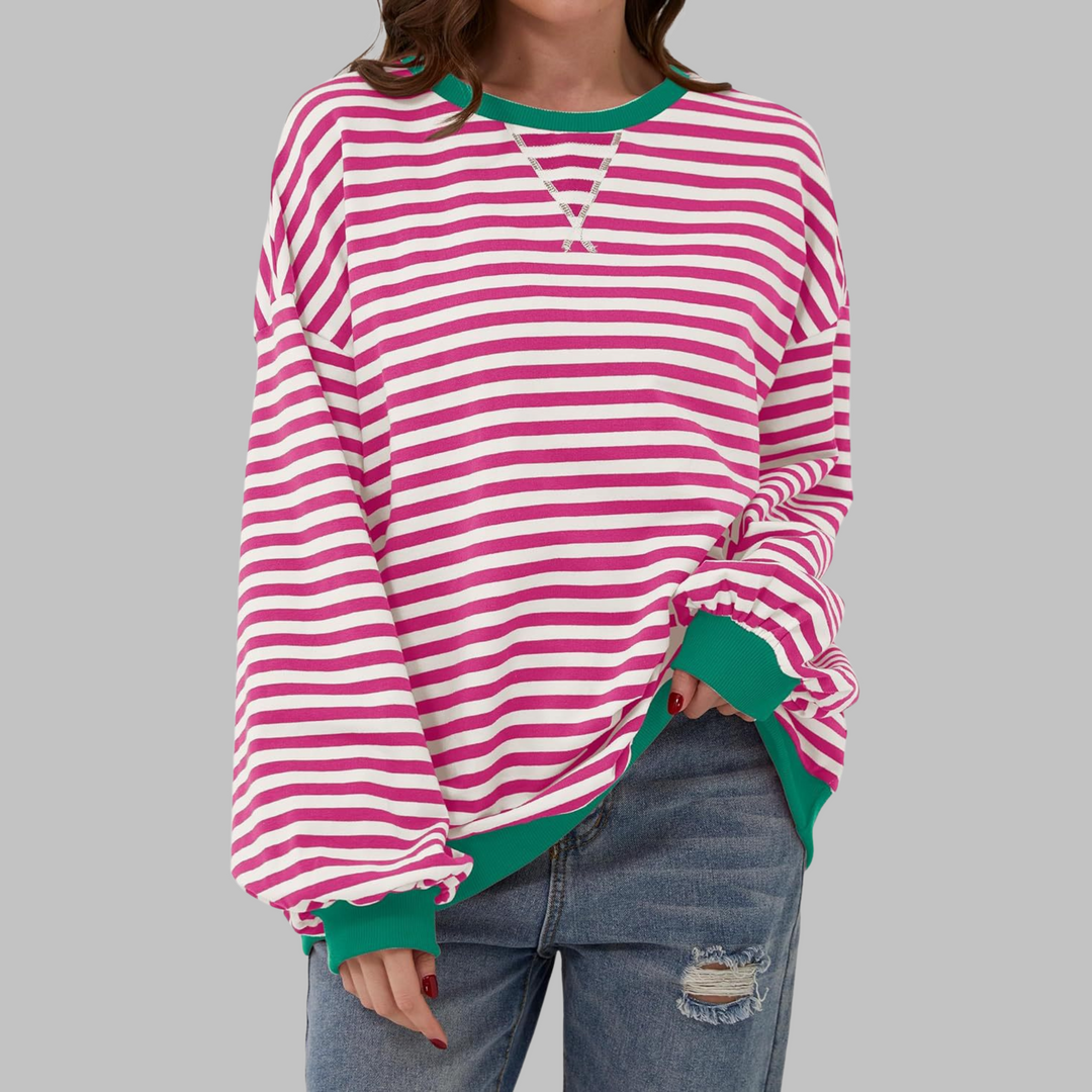 Margaret | Casual langermet stripete genser