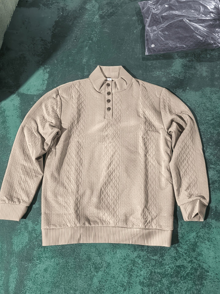 Ronan | Henley-genser med ståkrage og knapper