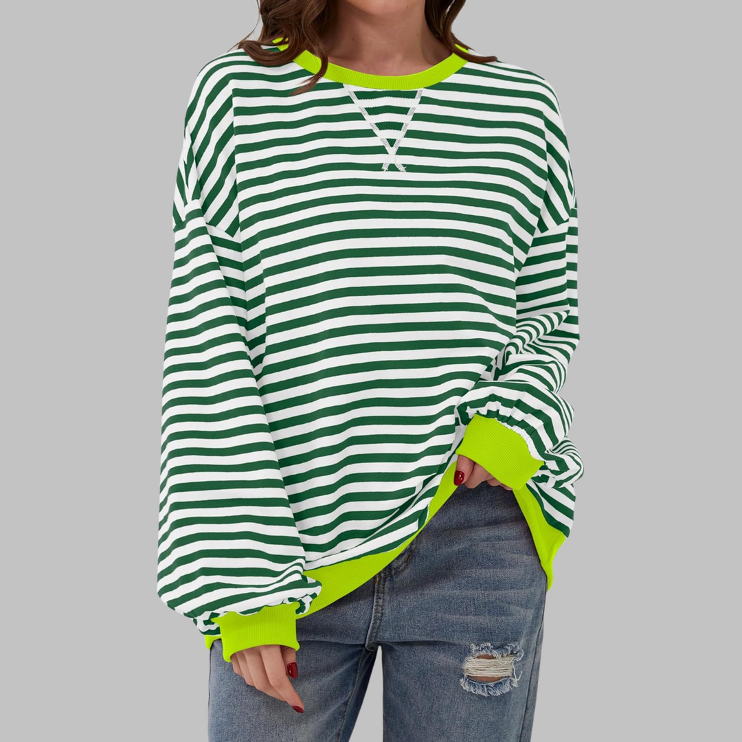 Margaret | Casual langermet stripete genser