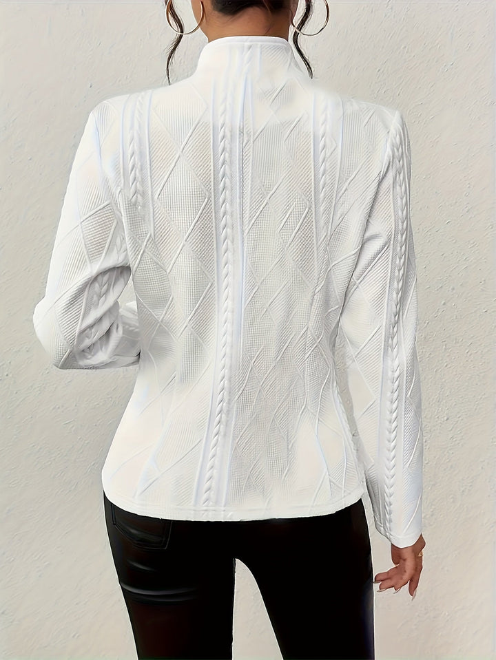 Whitney | Midje-definerende teksturert blazer