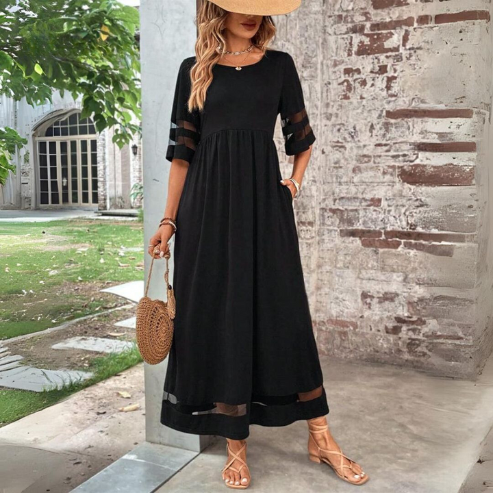 Aubrey | Elegant midikjole som former magen