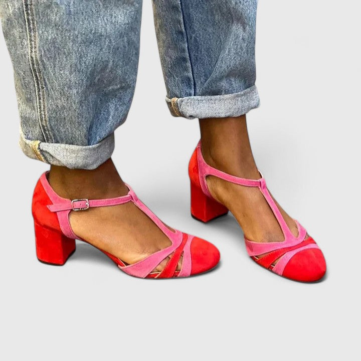 Jessica | Elegante Colorblock Moderne Hæler