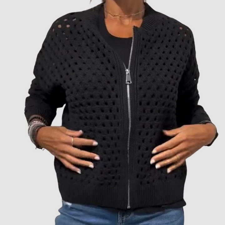 Gracie | Premium Strikket Hullmønster Cardigan
