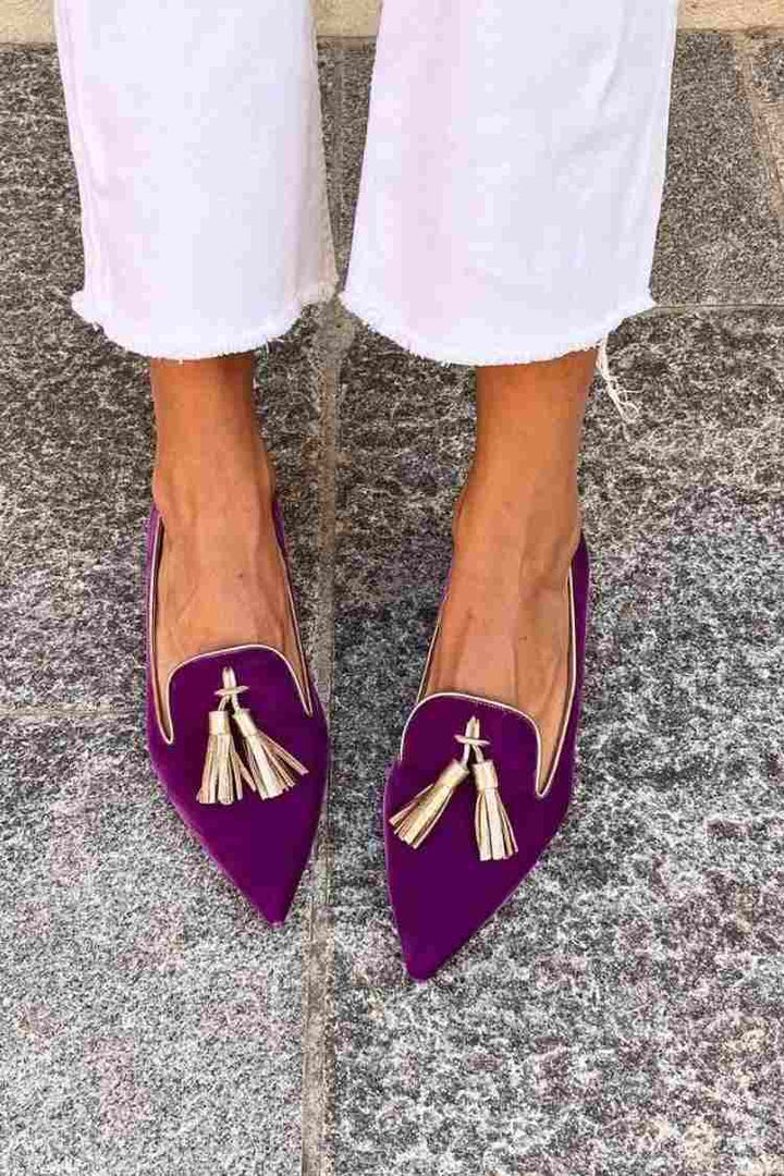 Bailey | Elegante Loafers med Frynser