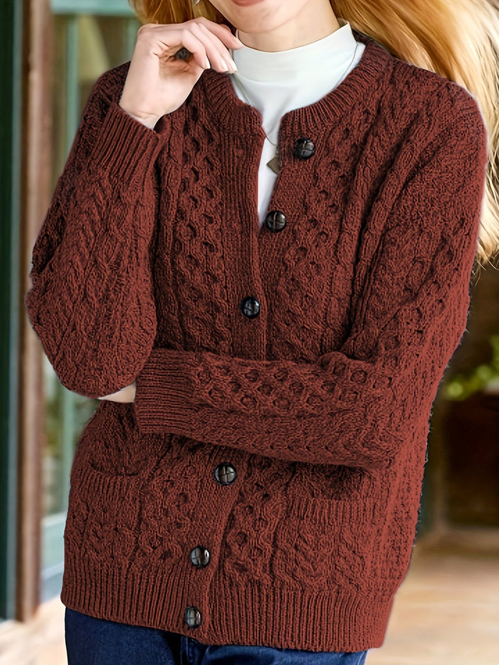 Fern | Strukturert knappet cardigan