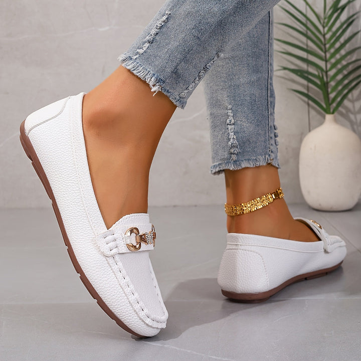 Nora | Elegante loafers med spenne
