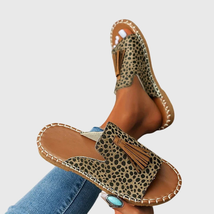 Claire | Stilig Prikkete Ortopedisk Sandal